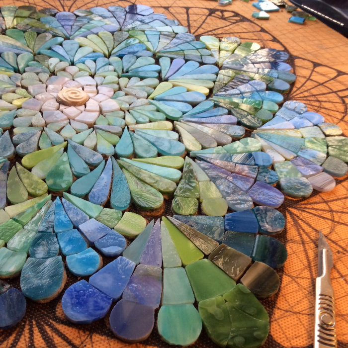 Stained Glass Mosaic Heart - Siobhan Allen