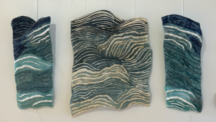 Three piece wall art called Ebb and Flow