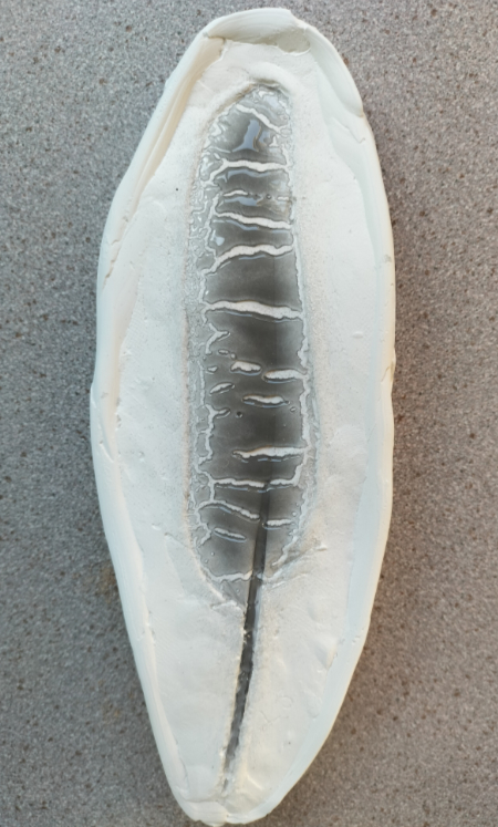 Unsuccessful firing of a glass feather.