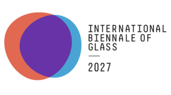 Decorative image showing International Biennale of Glass logo