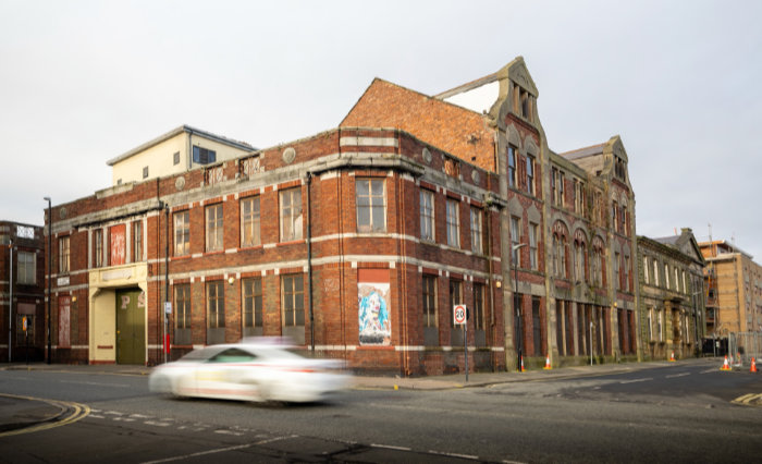 A view of the former Peter Smiths Antiques building in Sunderland where Glassworks: Sunderland will be built if planning permission is granted.