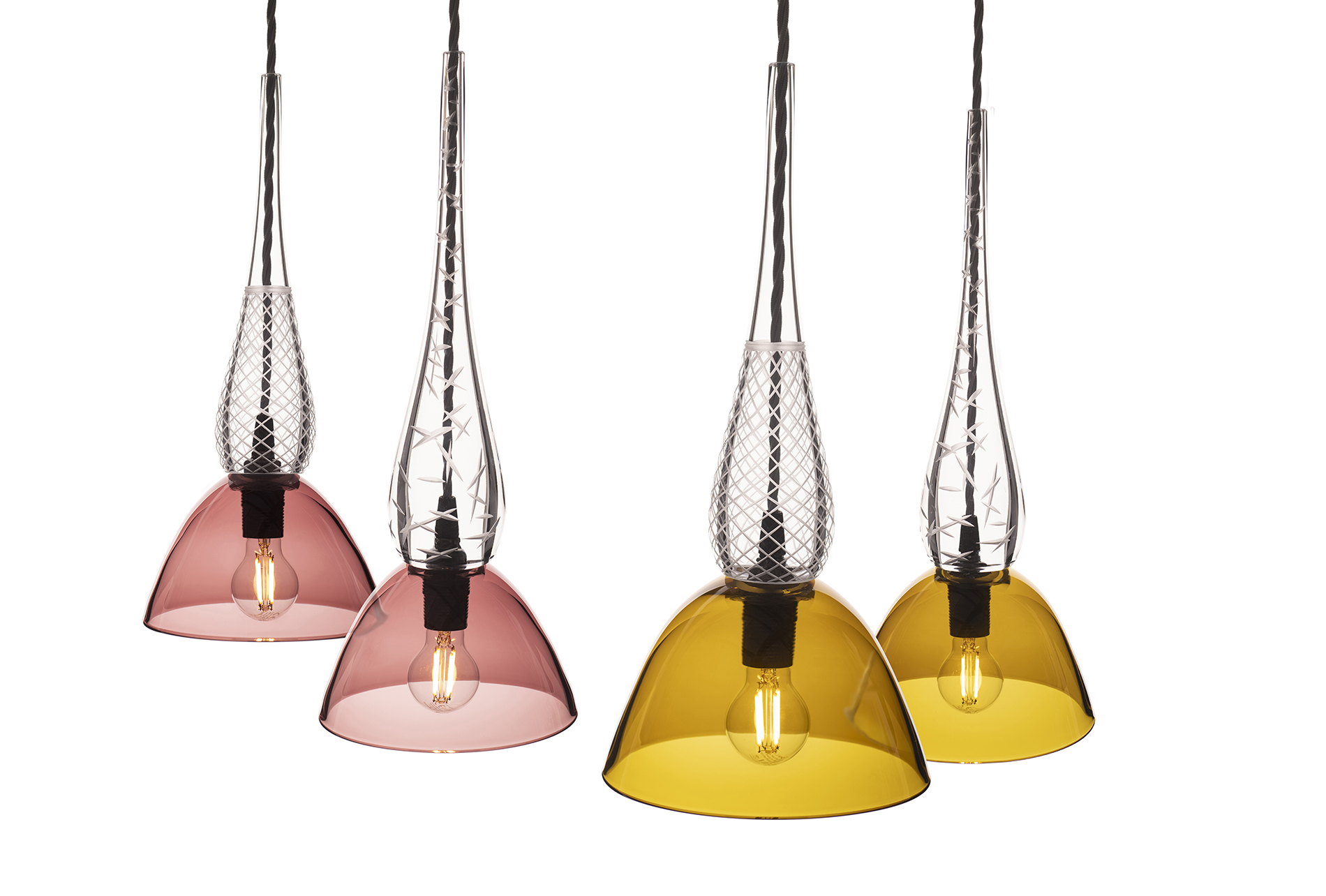 Netting and Scatter pendant lights