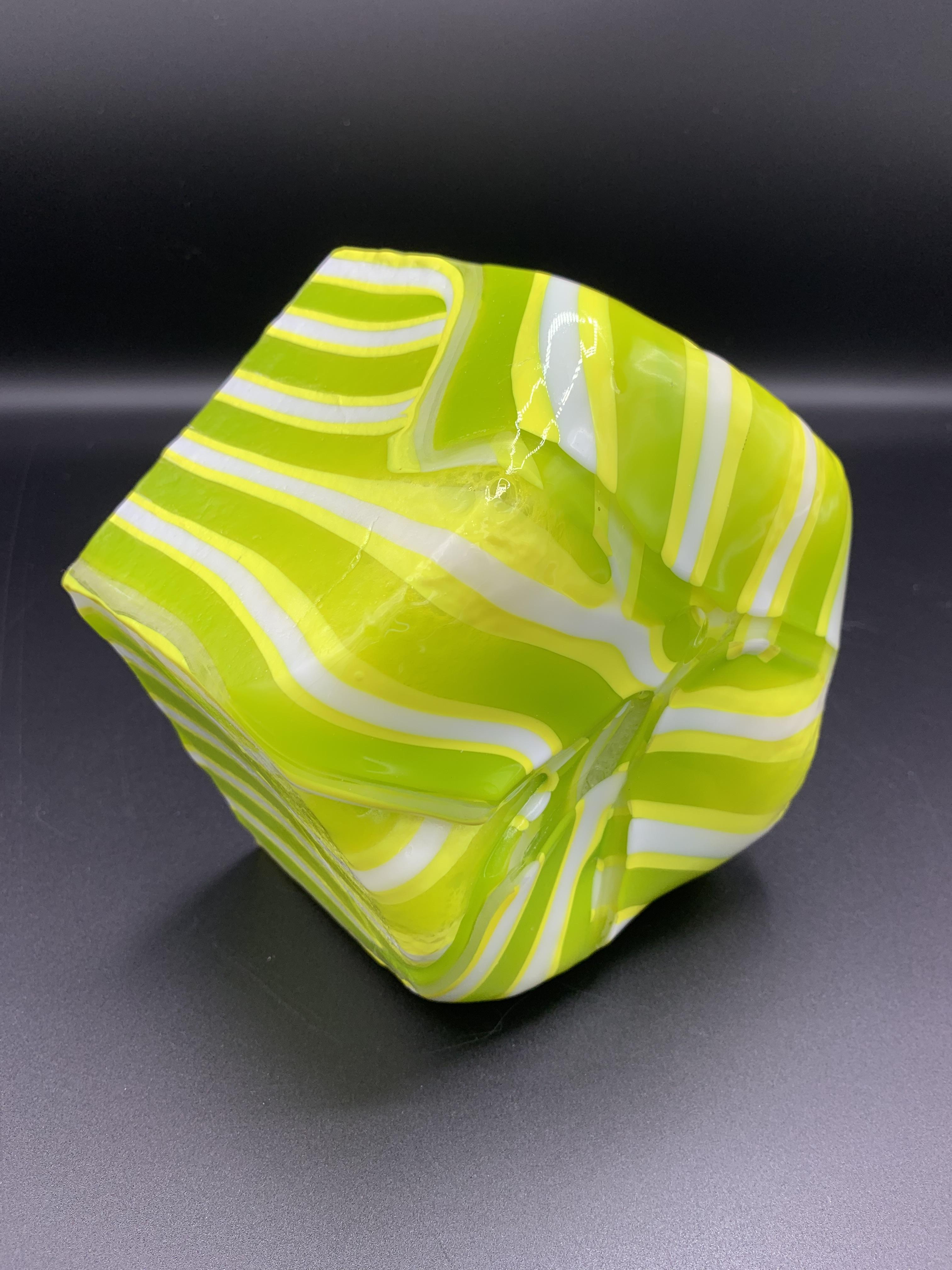 Green Striped Pentagon